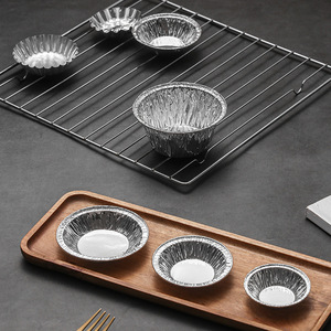 <span class=keywords><strong>ถาด</strong></span>/ถ้วยทาร์ตไข่โปรตุเกสแบบมีขอบ ทำจากอลูมิเนียมฟอยล์ ปลอดภัยสำหรับไมโครเวฟ เกรดอาหาร สำหรับใส่ขนมมินิทาร์ต - Product Image 5