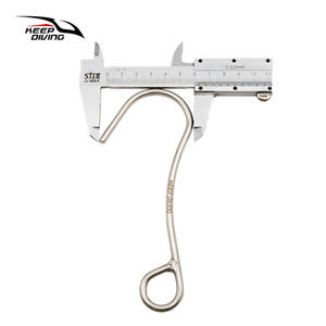 ตะขอเกี่ยวเดี่ยวสำหรับดำน้ำแบบเทคนิค รุ่น SSA-DZG ผลิตในจีน ทำจากเหล็กกล้าไร้สนิมเกรด 316 สำหรับงานทางทะเล - Product Image 3