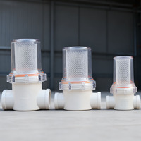 Préfiltre de crépine de ligne en plastique mâle femelle NPT 2500 microns PP boîtier de tasse transparent à mailles personnalisées