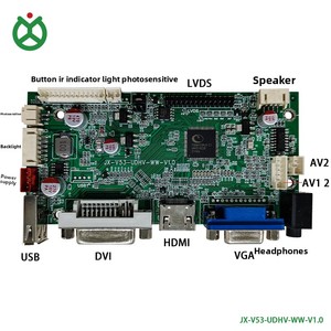 HD mi DVI VGA <span class=keywords><strong>USB</strong></span> CVBS <span class=keywords><strong>LCD</strong></span> LVDS Monitor điều khiển hỗ trợ dưới đây 55 "độ phân giải màn hình max1920 * 1080 Dễ dàng cập nhật firmware bằng <span class=keywords><strong>USB</strong></span> - Product Image 2