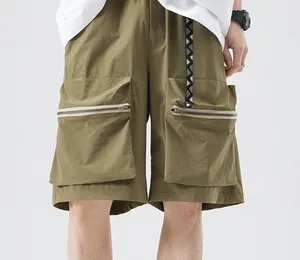 Pantaloncini cargo estivi da uomo alla moda outdoor stampa con logo personalizzato