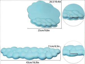 <span class=keywords><strong>Repose</strong></span>-poignets ergonomique de haute qualité en mousse Cloud imperméable pour <span class=keywords><strong>souris</strong></span> <span class=keywords><strong>et</strong></span> <span class=keywords><strong>clavier</strong></span>, antidérapant - Product Image 6