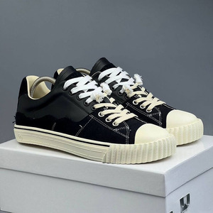 Zapatos Deportivos de Lujo para Hombre y Mujer, con Cordones y Diseño Deportivo, Suela de Goma Blanca, Entresuela Acolchada, Antideslizantes, de Cuero Genuino - Product Image 1