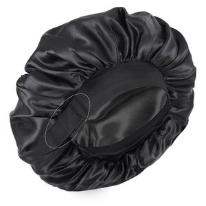 Gorro de Dormir de Seda Real para Hombre y Mujer, para Cabello Rizado, Doble Capa, Ajustable, Antideslizante, Regalo Promocional - Product Image 4