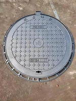Couvre-égouts en fonte ductile sur mesure, forme carrée/ronde, traitement de surface plaqué, certifié EN124 pour un entretien facile