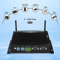 Mini PC Industrial de 10.ª Generación con I7-10510U, Sin Ventilador, Robusto, Integrado, Máximo 64 GB de RAM DDR4, SSD M.2 SATA+NVMe, 2xRS232 COM