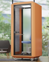 Cabine de bureau moderne en aluminium, silencieuse, écologique et portable, pour le sommeil, l'étude, l'utilisation en hôtel et en entrepôt