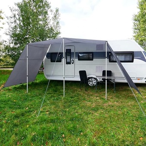 Alba 89008 # Telo per Caravan <span class=keywords><strong>Teramo</strong></span> UPF 50+ Tenda Parasole 5000mm con Pareti Laterali e Pali Autoportanti in Poliestere Oxford 150D Argento - Product Image 5
