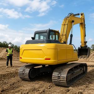 Excavatrice d'occasion bien entretenue de 22,5 tonnes avec kit de télécommande hydraulique proportionnelle sans fil industrielle - Product Image 2
