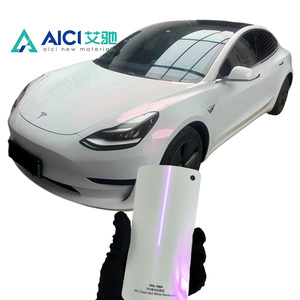 Hot Bán Xe Vinyl Bọc 1.52*15 Meter Màu Đỏ Trắng Pearlescent Chống-Xước TPU Chất Liệu Màu Sắc Thay Đổi Cho Xe - Product Image 1