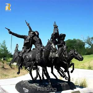 RELONG 定制古典青铜雷明顿雕塑雕像欧式风格出售 - Product Image 3