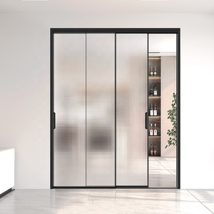 Simulation <span class=keywords><strong>coulissante</strong></span> <span class=keywords><strong>Opaque</strong></span> <span class=keywords><strong>verre</strong></span> salle de bain <span class=keywords><strong>porte</strong></span> vitrée avec serrure anti-poussière insonorisée 45x16mm aluminium couloir Flst <span class=keywords><strong>porte</strong></span> <span class=keywords><strong>en</strong></span> <span class=keywords><strong>verre</strong></span> - Product Image 3