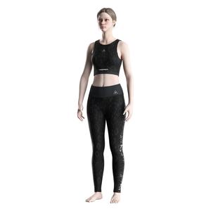 Ensemble d'entraînement pour femmes, coupe ajustée, haut court et leggings de compression avec ceinture souple et coutures renforcées pour le fitness - Product Image 5