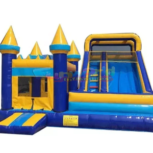 Château gonflable de saut d'obstacles pour enfants, château gonflable de fête, combo avec toboggan, vente en gros - Product Image 1