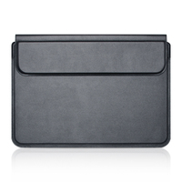Housse de Protection pour Ordinateur Portable 3-en-1 Multifonction Magnétique en Cuir PU pour MacBook Air avec Support