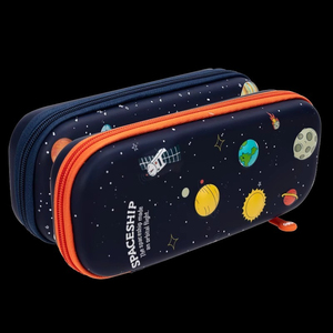 Étui à crayons Deli 67093 en EVA pour hommes et femmes, bleu clair, Papa Paradise, boîte à crayons pour les élèves du primaire, mignon - Product Image 6