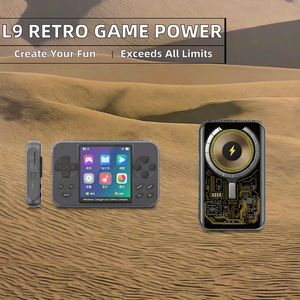 เครื่องเล่นเกมพกพา BASIX L9 Retro หน้าจอ 3.0 นิ้ว ความจุ 16GB แบตเตอรี่ 5000mAh พร้อมฟังก์ชั่นพาวเวอร์แบงค์ มีเกมให้เล่น 6000 เกม รองรับ MP4 MP3 ภาพ อีบุ๊ค เล่นไฟล์ได้ รองรับการเชื่อมต่อแบบมีสายและไร้สาย - Product Image 2