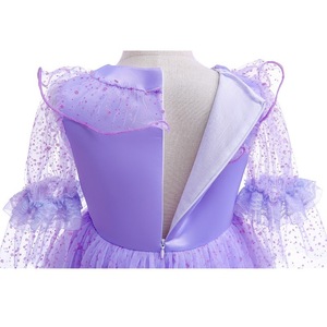 Disfraces de Juego de Rol al por Mayor, Vestidos de Princesa Morados para Niñas, Vestidos de Fiesta de Cumpleaños, Disfraces de Teatro Personalizados - Product Image 5