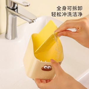 Bathroom Wall Mount <b>Storage</b> <b>Box</b> With Removable Divider For Toothpaste Toothbrushes And Makeup Tools Multi Purpose No Drill - Product Image 5