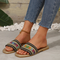 Sandalias Planas con Diseño de Corazón para Mujer, Estilo Casual, Suela Suave, para Primavera/Verano, Ideales para Citas Románticas