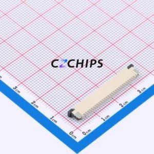 FPC-1.0AX-28PWCR-H25 FFC/FPC Connector SMD,P=1mm,Horizontal Mount Connector Drawer Type Bottom Contact 28P 1mm - Product Image 2