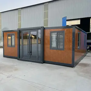 Casa contenedor plegable de dos alas, nuevo contenedor, casa plegable extensible hecha en China