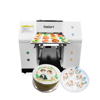 Printer Inkjet Flatbed Otomatis Foodart A4 CMYK 1400dpi dengan Print Head L1218, Garansi 1 Tahun, untuk Dekorasi Kue dan Label Fleksibel