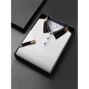 Camisetas de Golf Personalizadas de Alta Calidad para Hombre, Diseño Liso, Tejido de Poliéster/Algodón, Logotipo Bordado, Manga Corta - Product Image 1