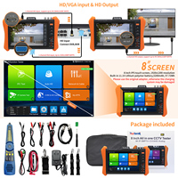 Testeur CCTV Rsrteng H12-MADHSEF, testeur de caméra IP 8K, test de câble POE+, test CVI TVI AHD SDI, test DMM SFP WiFi, outils de test, télémètre