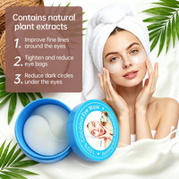 Masque pour les yeux à la noix de coco OEM, enrichi en extrait naturel de noix de coco, hydrate, réduit les cernes, lisse les ridules sous les yeux