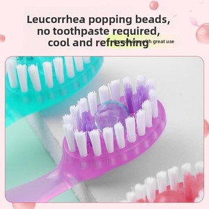 Bubble-bead Disposable Adult <strong>Toothbrush</strong> with Fresh Breath &amp; Portable Design Customized Packaged for Home Travel Use - Product Image 3
