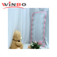 Miroir de vanité Winbo au design moderne avec éclairage pour chambre à coucher, salle de bain, miroirs décoratifs muraux, miroir néon LED moderne avec inscription