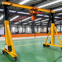 Grue portique mobile robuste à hauteur réglable de 3 à 5 tonnes pour usage industriel