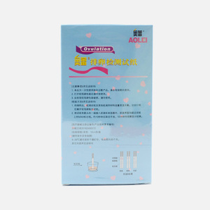 Tiras de prueba de ovulación Aolei, caja de 10 pruebas, método de oro coloidal para monitoreo de fertilidad - Product Image 2