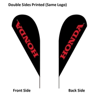 Drapeau de plage en polyester publicitaire, 1 pièce, logo personnalisé, banderole de plumes, goutte d'eau, pour publicité sur les rotors, vente en gros
