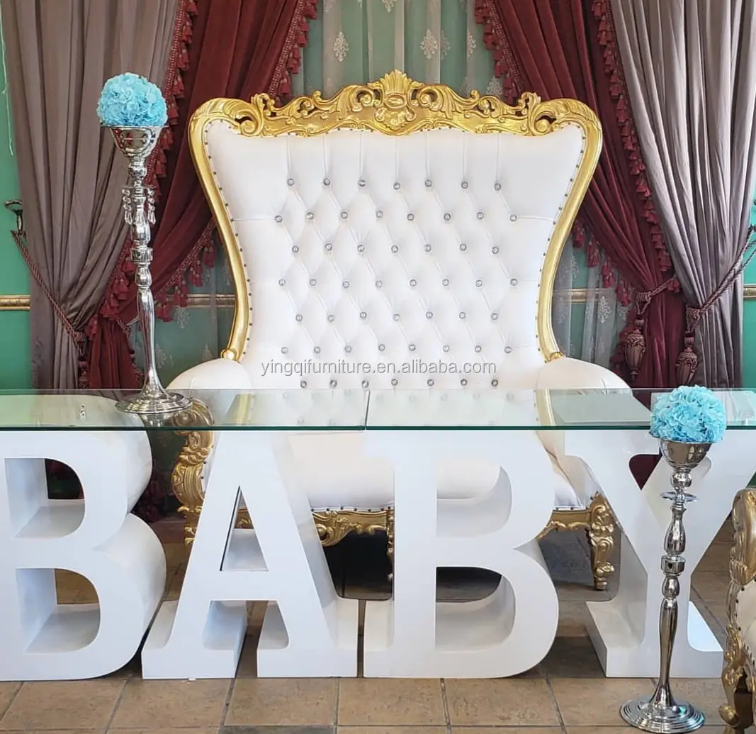 Luxury Baby Shower Party Chair and Table