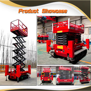 Harga pabrik hidrolik elektrik jenis perayap gunting mendorong sendiri mengangkat pekerjaan udara Platform Mini Mobile mengangkat - Product Image 3