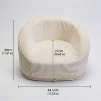 Premium Cord-Kindersessel Weicher Kleinkind-Sofa zum Lesen und Entspannen Abnehmbarer Waschbarer Bezug Mini Kinder-Sensorik-Stuhl