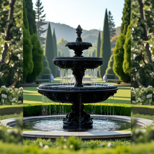 น้ำพุหินอ่อนรักษ์โลกผลิตจากโรงงาน น้ำพุหินขนาดใหญ่สำหรับตกแต่งสวนกลางแจ้ง โรงแรม และวิลล่า - Product Image 3