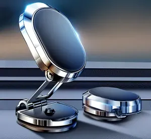 Stock Universal Metal Magnetic Car Phone Holder for Iphone,360 Degree Rotation Car Phone Holder Magnet Mount for Car Dashboard - Product Image 1