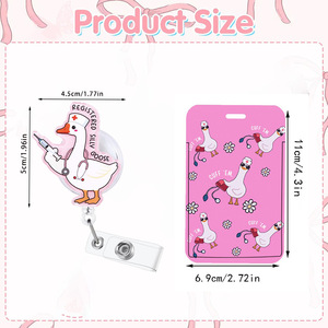 Wholesale syringes, goose-shaped rotating pull tabs, acrylic glitter, nurse <b>ID</b> badges, employee time clocks, bow card <b>holders</b> - Product Image 2