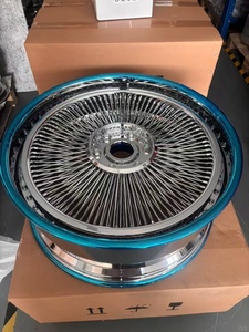 Jantes à rayons dorées avec capuchons flottants de 20, 22, 24, 26 pouces (20x9, 20x10, 22x9, 22x10, 26x10) pour Chevrolet <span class=keywords><strong>Corvette</strong></span> (C4 / C5) - Product Image 4