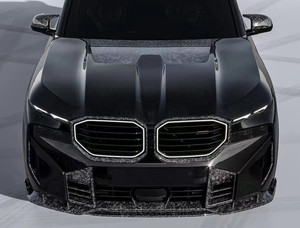 Kit carrosserie large pour BMW XM style RNG en fibre de carbone : Lame avant, diffuseur, spoiler d'aile, capot en fibre de carbone, kit carrosserie large, état neuf - Product Image 3
