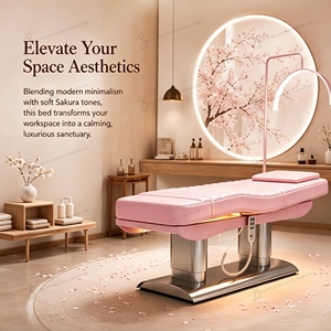 Table <span class=keywords><strong>de</strong></span> massage <span class=keywords><strong>de</strong></span> luxe en acier inoxydable argenté, chauffante, inclinable, 4 moteurs, électrique, pour soins du visage, lit <span class=keywords><strong>de</strong></span> beauté, traitement médical, salon, lit pour extensions <span class=keywords><strong>de</strong></span> cils - Product Image 6