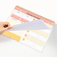 Carnet de notes personnalisé à spirale de haute qualité, agenda, carnet de notes pour planificateur de voyages