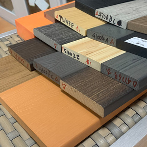 LTR barato imitación madera PS materia madera 4x4 panel de madera de plástico para muebles de exterior mesa y silla - Product Image 1