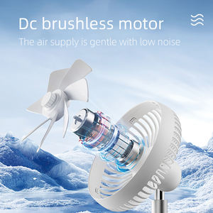 Ventilador de Escritorio Mecánico de Plástico Recargable con Oscilación de 90°, Temporizador de 3H, 100 Velocidades Continuas, Silencioso, Refrigeración Personal Nocturna - Product Image 4