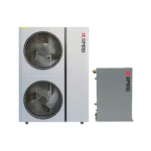 Compresor central Mitsubishi RMRB R32 R410A, sistema de bomba de calor de 16KW y 18KW, fuente de aire, calentador de agua con división