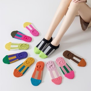 Calcetines invisibles de punto para mujer, sin talón, antideslizantes, transpirables, de corte bajo, que absorben el sudor, estilo 2025, novedad de verano - Product Image 1