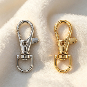 High Gloss Stainless Steel Rotatable Lobster Snap <b>Hook</b> Metal Trigger <b>Clip</b> For Handbag Strap Key Chain Making Fittings - Product Image 2